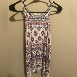 Patterned Floral Vine Tank Top